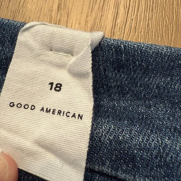 Good American Stovepipe blue Jeans Size 18 - Picture 6 of 9